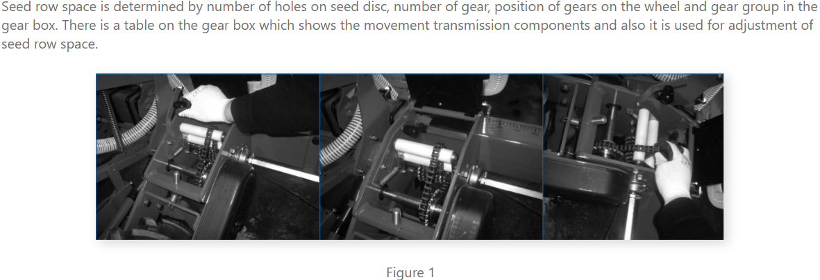 Pneumatic Planter Adjustment of Plant Row Space