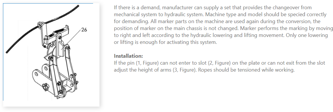 Pneumatic Planter Mechanical Automatic Marker