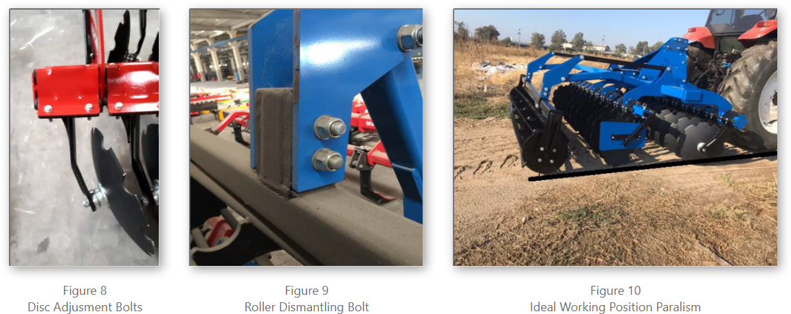 Vertical Tillage Machine Working Position